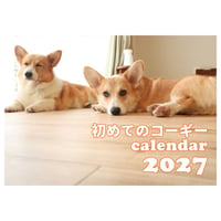 【予約販売】 初めてのコーギー 犬 2027年 壁掛け カレンダー KK27161