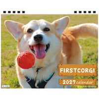 【予約販売】 初めてのコーギー 犬 2027年 卓上 カレンダー TA27162