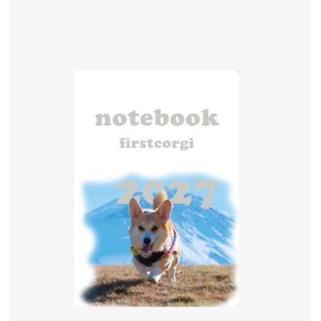 【予約販売】 初めてのコーギー 犬 A5ノート帳 No22
