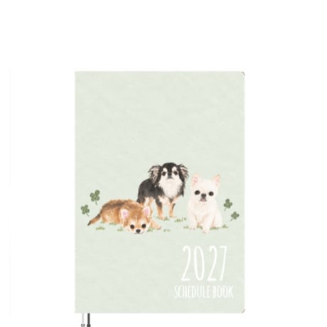 【予約販売】 うに&えび&とろ チワワ 犬 2027年 A5スケジュール帳 A527206