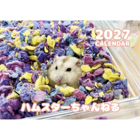 【予約販売】 ハムスターちゃんねる 2027年 壁掛け カレンダー KK27259
