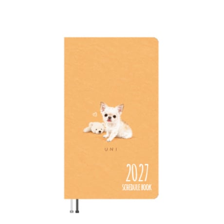 【予約販売】 うに&えび&とろ チワワ 犬 2027年 ポケットスケジュール帳 PO27212