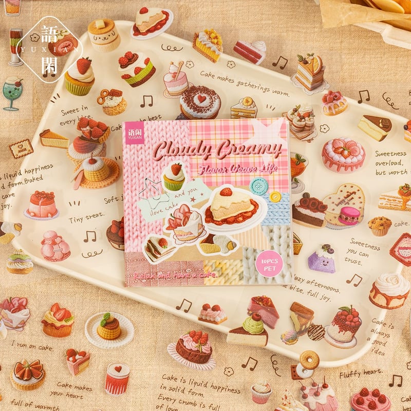 ミニスイーツシール 0707-2 | ハル×文具女子の文具専門店