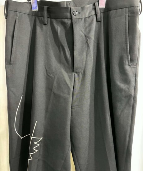 2016AW yohji yamamoto pour homme 刺繡パンツ（HR-P35-134）