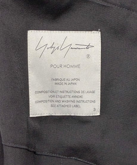 2024SS yohji yamamoto pour homme ロングジャケット（HS-J04-100）