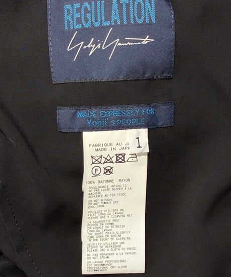 REGULATION yohji yamamoto ボタンロングブラウス（FQ-B51-200）