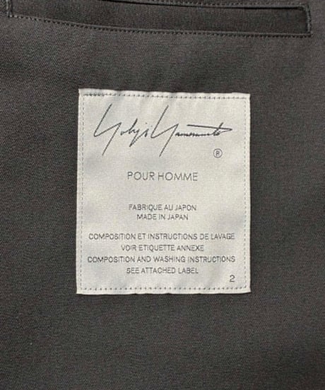 2023SS yohji yamamoto pour homme ボタンビッグジャケット（HZ-J67-100）