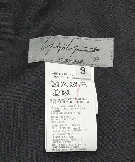 2025SS yohji yamamoto pour homme ワイドパンツ（HP-P52-500）