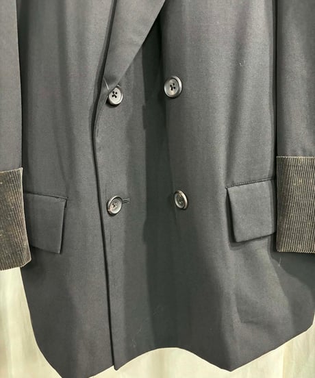 1980's yohji yamamoto pour homme vintage 丸文字ロゴ ダブルジャケット（H-J-272xxx）