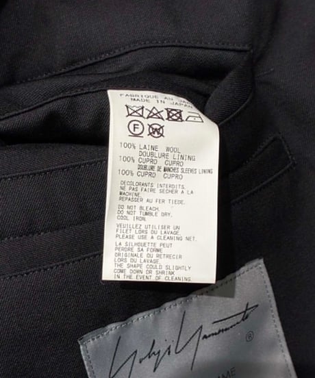 2023SS yohji yamamoto pour homme ボタンビッグジャケット（HZ-J67-100）