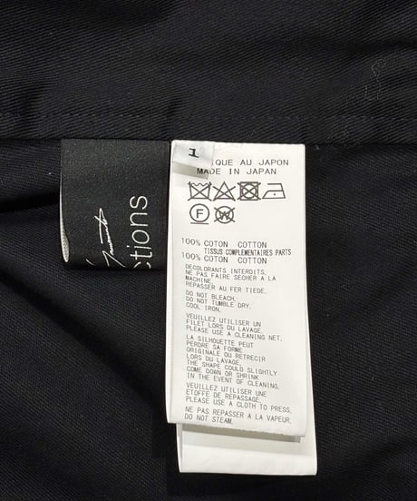 yohji yamamoto collections ノーカラージップアップショートジャケット（FS-J64-006）