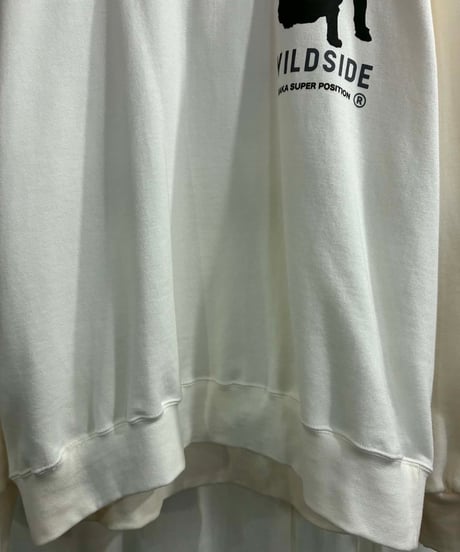 WILDSIDE yohji yamamoto ロゴ入りパーカー（WE-T09-005）
