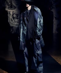 2021SS yohji yamamoto pour homme 脇釦絵プリントパンツ（HD-P21-007）
