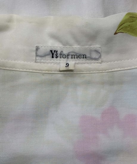 Y's for men yohji yamamoto 花柄 開襟シャツ（M-B-275xxx）