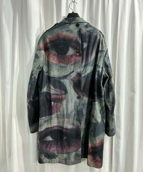 2021SS yohji yamamoto pour homme 釦あき絵プリントジャケット（HD-J14-814）