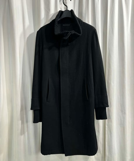 2010AW yohji yamamoto ＋NOIR ニット切替デザインコート（NC-C06-103）