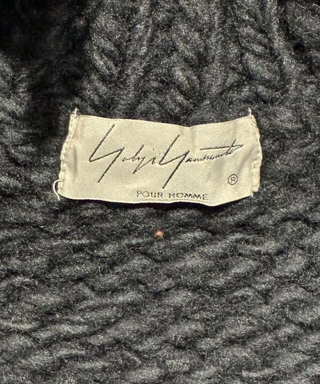 2020AW yohji yamamoto pour homme 朝倉ペイント手編みタートル（HR-K02-870）