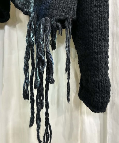 2020AW yohji yamamoto pour homme 朝倉ペイント手編みタートル（HR-K02-870）