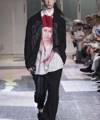 2018SS yohji yamamoto pour homme 内田すずめ シルク長袖シャツ（HW-B32-422）