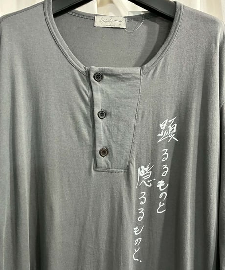 2025SS yohji yamamoto pour homme ヘンリー七分袖カットソー（HP-T92-547）