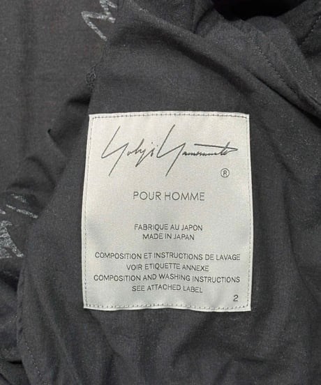 2025SS yohji yamamoto pour homme プリントロングカーディガン（HP-V17-607）