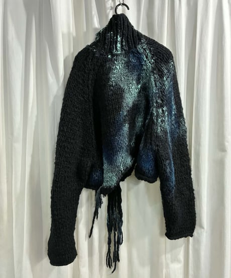 2020AW yohji yamamoto pour homme 朝倉ペイント手編みタートル（HR-K02-870）