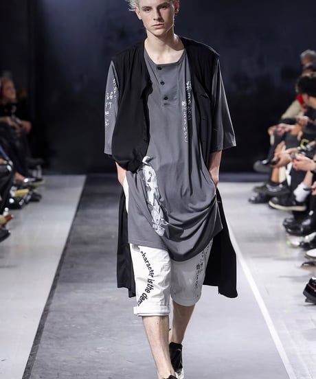 2025SS yohji yamamoto pour homme ヘンリー七分袖カットソー（HP-T92-547）