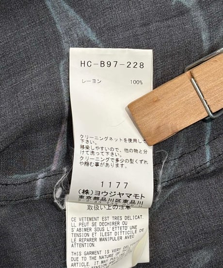 BLACK Scandal yohji yamamoto 2重襟ロングブラウス（HC-B97-228）