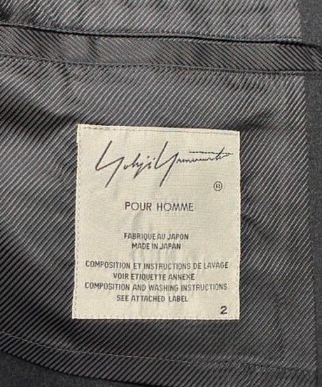 2019AW yohji yamamoto pour homme 金ホール金釦ジャケット（HC-J18-104）