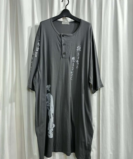 2025SS yohji yamamoto pour homme ヘンリー七分袖カットソー（HP-T92-547）