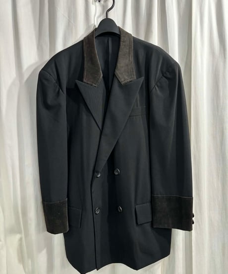 1980's yohji yamamoto pour homme vintage 丸文字ロゴ ダブルジャケット（H-J-272xxx）