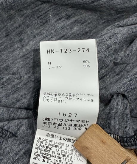 BLACK Scandal yohji yamamoto 内田すずめ ロングカットソー（HN-T23-274）