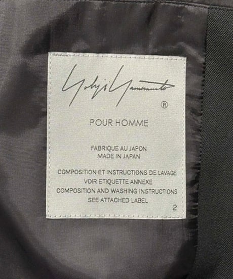 2024AW yohji yamamoto pour homme 5釦ジャケット（HO-J70-534）