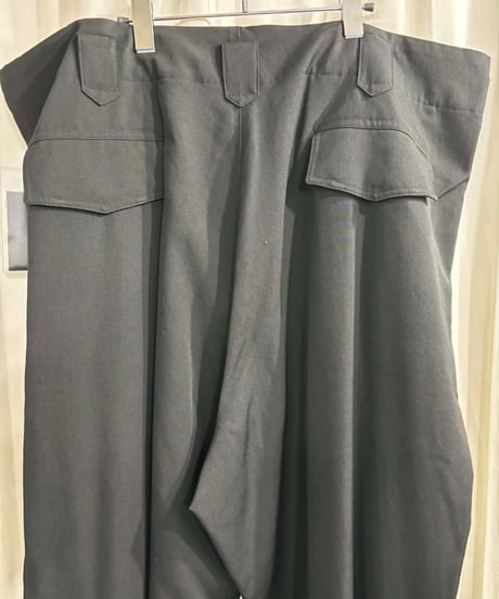 2025SS yohji yamamoto pour homme 左サイドポケットパンツ（HP-P12-100）