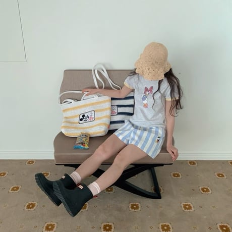 0928 Stripe mickey short pants/3カラー