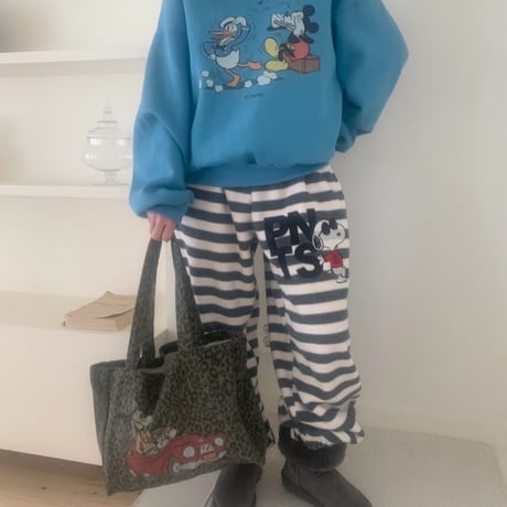 1049 SNOOPY border pants/2カラー