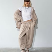 1003 Strap Hem Relax Jogger Pants/3カラー