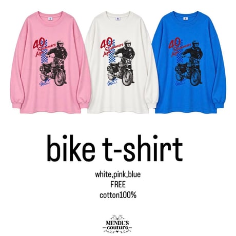 1043 Bike Graphic スウェットTEE/3カラー