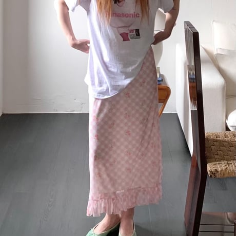 diamond mesh span skirt/2カラー