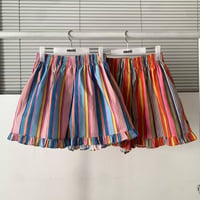 0912 colorful stripe flare pants/2カラー