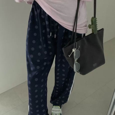 0997 dot line jogger pants/2カラー