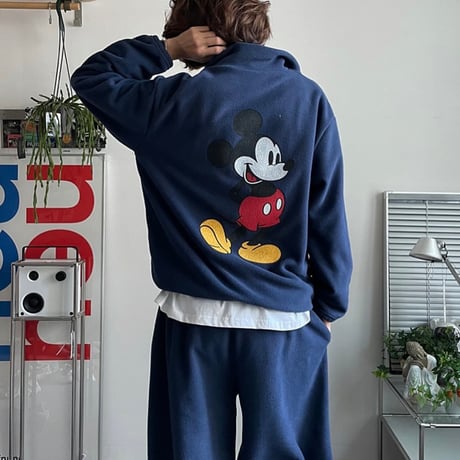 1072 🉐BACK MICKEYハーフZIPセットアップ🉐/3カラー