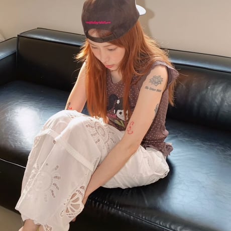 Ocean embroidery pants/ワンカラー