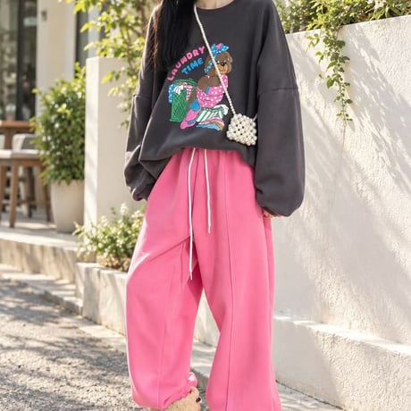 1059 wide jogger pants/4カラー
