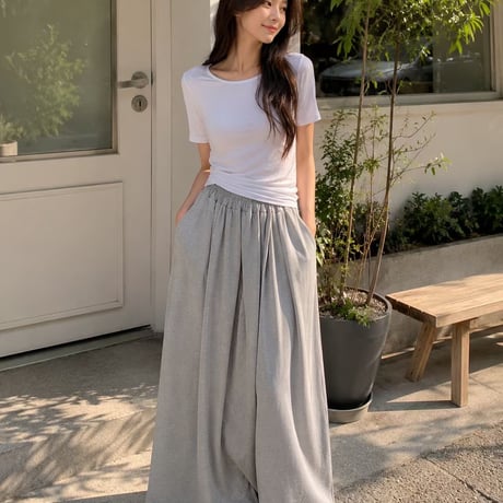 0943 flare summer pants/3カラー