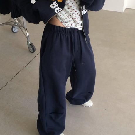 DRAWSTRING WIDE SWEAT PANTS/2カラー