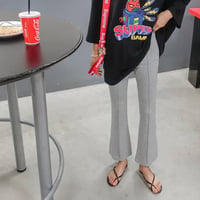 美脚ピンタックflare leggings pants/3カラー