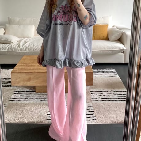 mesh cute tee/2カラー