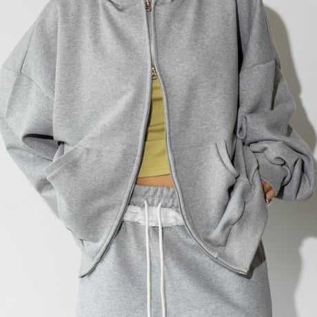 1001 Oversized Zip-Up Hoodie/3カラー