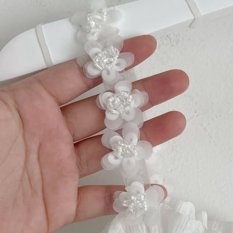 0923 flower strap chiffon camisole/2カラー